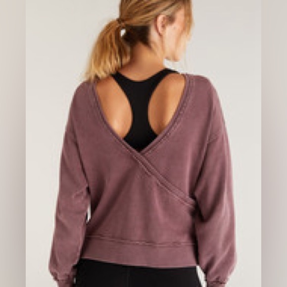 Z Supply Reversible Washed Pullover Sweatshirt (Size S) - Picture 5 of 6